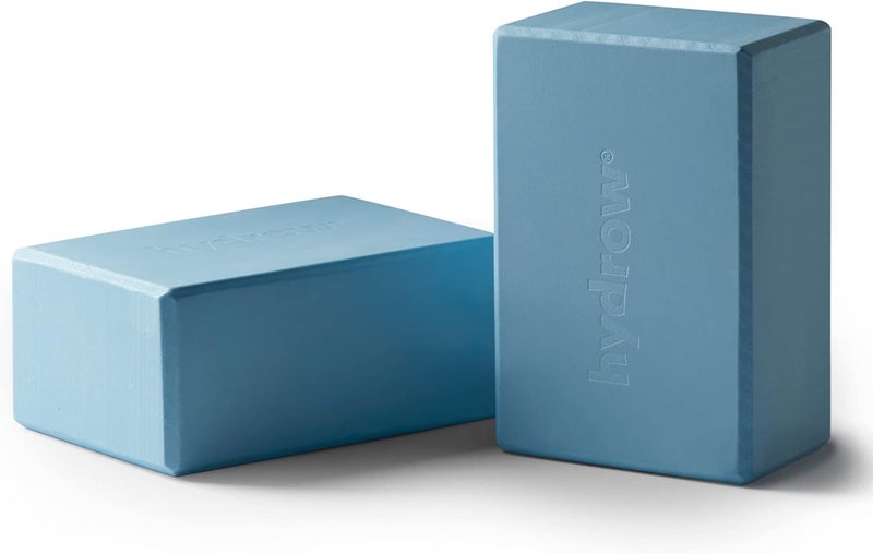 Hydrow Yoga Blocks - Supportive & Lightweight EVA Foam for Yoga, Pilates, Meditation, 9 x 6 x 4 inches, Blue - Image 1